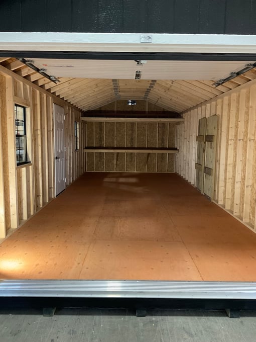 12'x28' Ranch Gable Wood Panel Garage