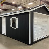 12'x28' Ranch Gable Wood Panel Garage