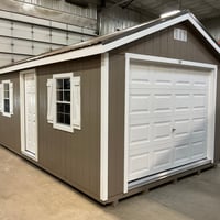 12'x20' Ranch Gable Wood Panel Garage