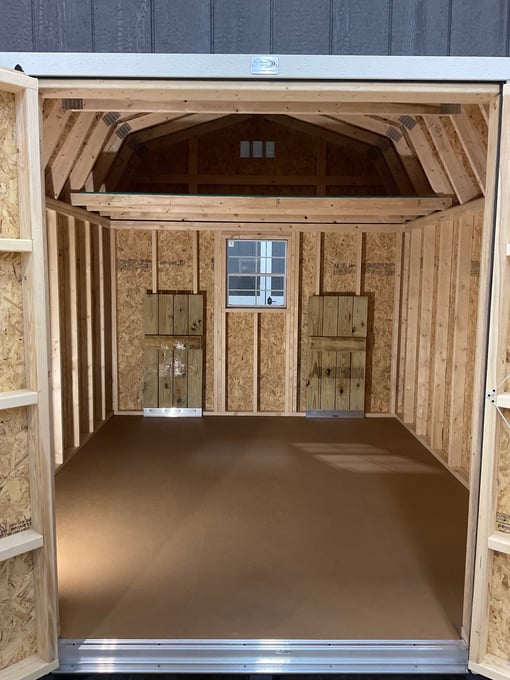 10'x12' High Barn Wood Panel Shed