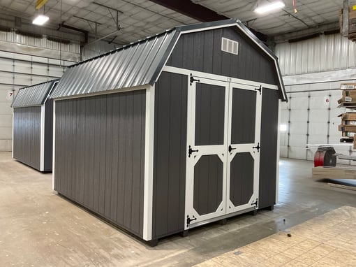 10'x12' High Barn Wood Panel Shed