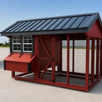 6'x10' Quaker Chicken Coop Combo