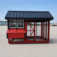 6'x10' Quaker Chicken Coop Combo