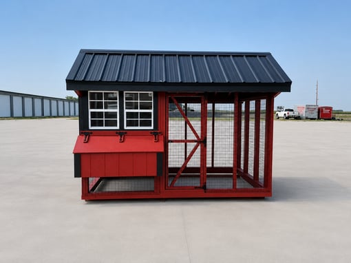6'x10' Quaker Chicken Coop Combo