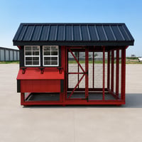 6'x10' Quaker Chicken Coop Combo