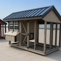 6'x10' Quaker Chicken Coop Combo