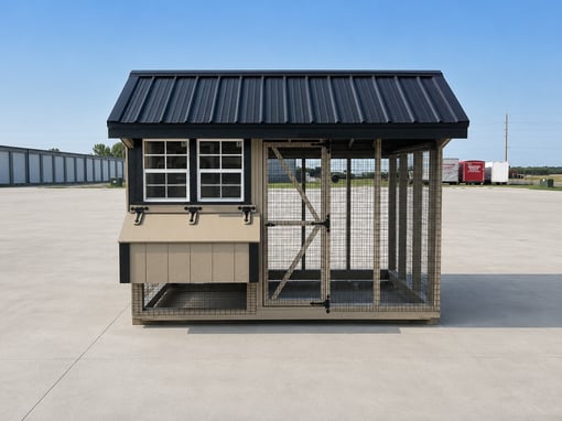 6'x10' Quaker Chicken Coop Combo