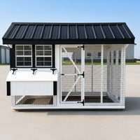 104659-2 6'x10' Quaker Chicken Coop Combo