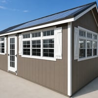 10'x24' Greenhouse Shed Combo