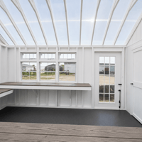 10'x24' Greenhouse Shed Combo