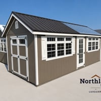 10'x24' Greenhouse Shed Combo
