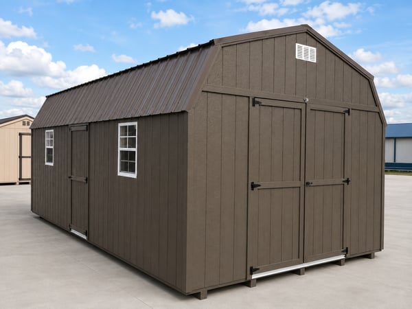 12'x24' Economy High Barn Wood Shed