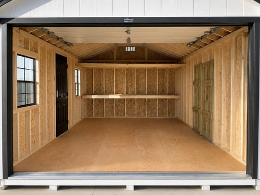 12'x20' Ranch Gable Wood Panel Garage