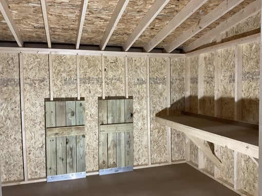 10'x16' Studio Wood Panel Shed