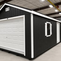 14'x32' Ranch Gable Wood Panel Garage