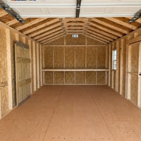 12'x16' Economy Ranch Wood Panel Garage