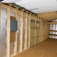 12'x24' Ranch Gable Wood Panel Garage