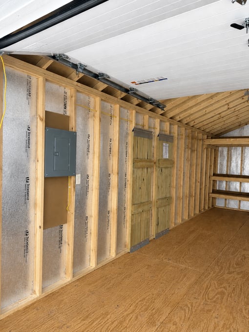 12'x24' Ranch Gable Wood Panel Garage