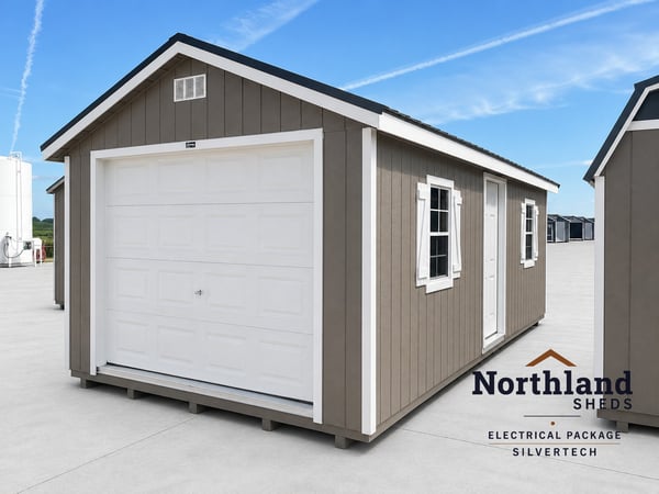 12'x24' Ranch Gable Wood Panel Garage