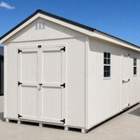 10'x20' Economy Ranch Gable Wood Shed