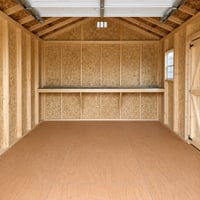 12'x16' Economy Ranch Wood Panel Garage