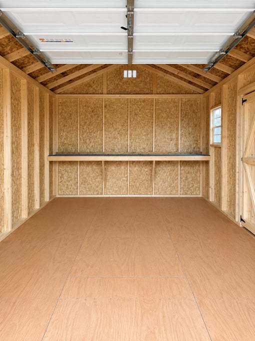 12'x16' Economy Ranch Wood Panel Garage