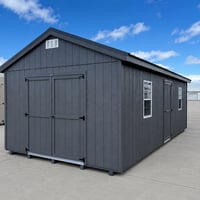 12'x24' Economy Ranch Gable Wood Shed