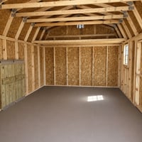 12'x20' Economy High Barn Wood Shed