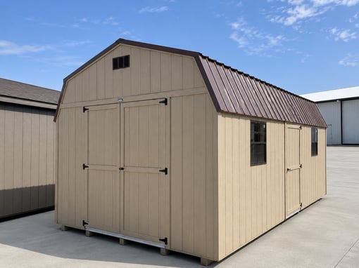12'x20' Economy High Barn Wood Shed