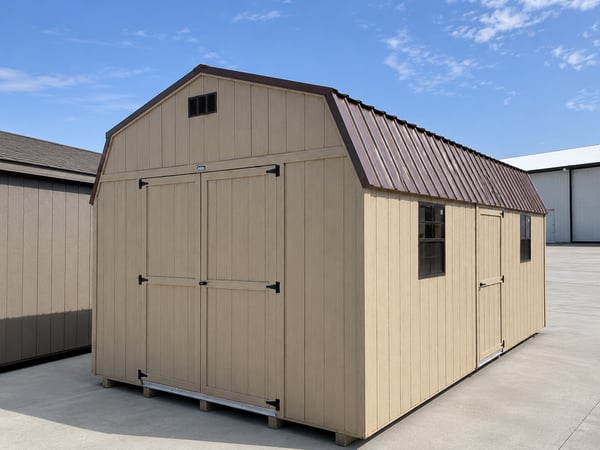 12'x20' Economy High Barn Wood Shed