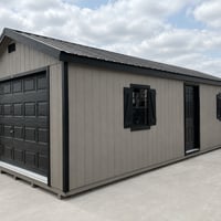 14'x32' Ranch Gable Wood Panel Garage