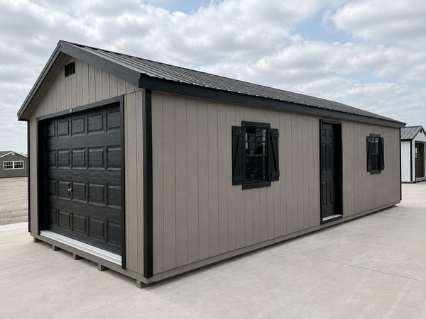 14'x32' Ranch Gable Wood Panel Garage