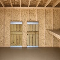 10'x12' Studio Wood Panel Shed