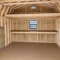 12'x16' High Barn Wood Panel Shed