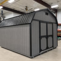 12'x16' High Barn Wood Panel Shed