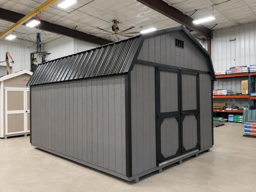 12'x16' High Barn Wood Panel Shed
