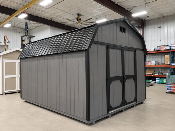 12'x16' High Barn Wood Panel Shed