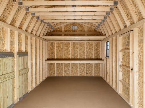 10'x20' High Barn Wood Panel Shed