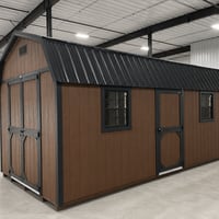 10'x20' High Barn Wood Panel Shed