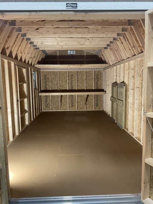 75535-1 10'x20' High Barn Wood Panel Shed