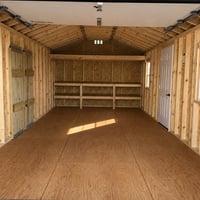 12'x24' Ranch Gable Wood Panel Garage