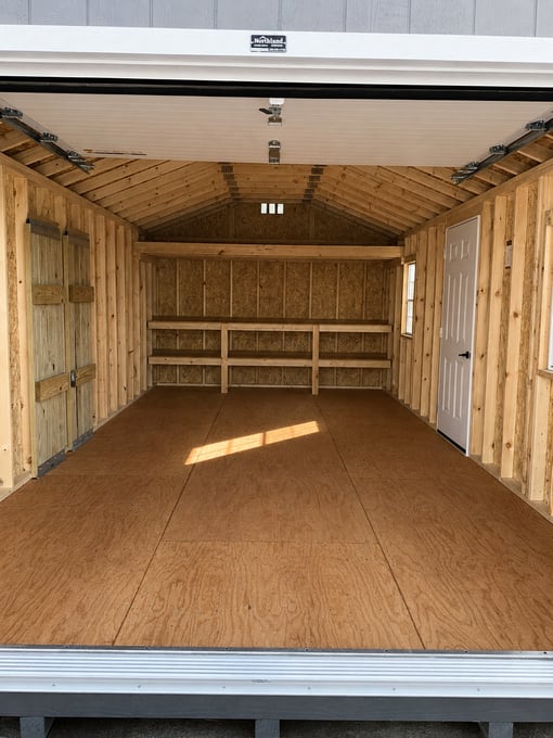 12'x24' Ranch Gable Wood Panel Garage