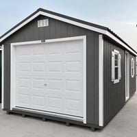 12'x24' Ranch Gable Wood Panel Garage