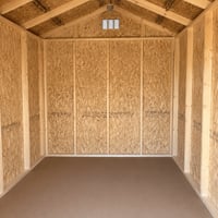 8'x10' Economy Ranch Gable Wood Shed
