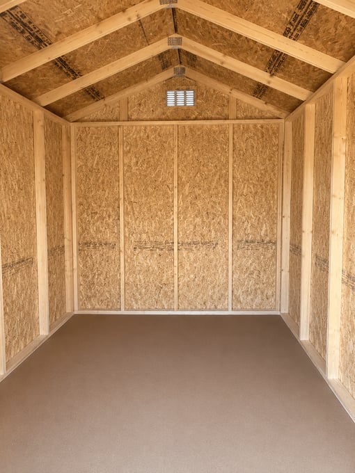8'x10' Economy Ranch Gable Wood Shed
