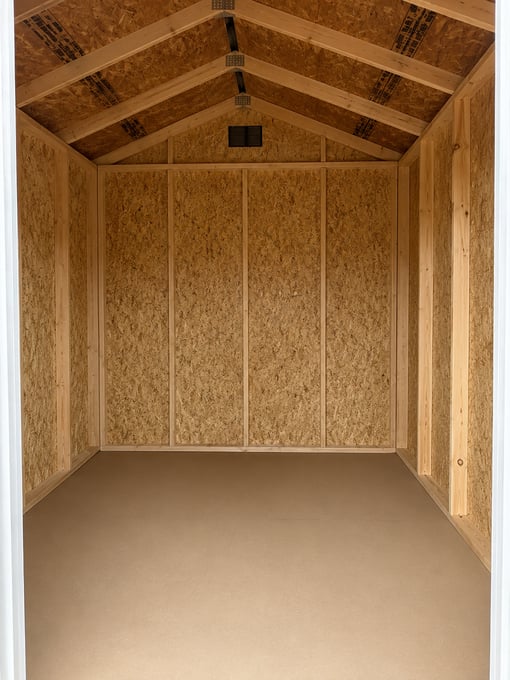 8'x10' Economy Ranch Gable Wood Shed