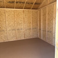 12'x16' Economy Ranch Gable Wood Shed