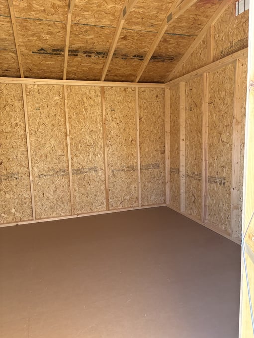 12'x16' Economy Ranch Gable Wood Shed