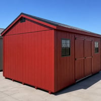 12'x16' Economy Ranch Gable Wood Shed