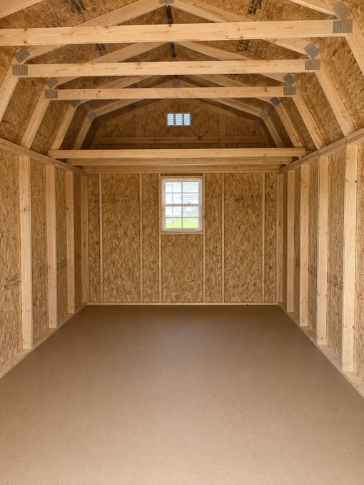 75568-1 10'x16' Economy High Barn Wood Shed